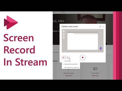 How to screen record in Microsoft Stream