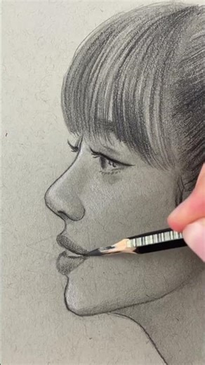 2. Side Profile Lips Drawing Step by Step | Realistic Pencil Drawing