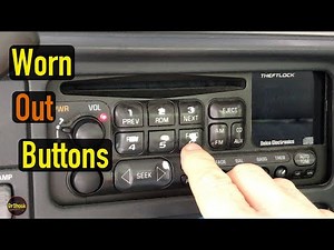 1995 - 2005 GM Delco TheftLock Radio Faceplate Worn Buttons Knobs Replacement (Chevy & GMC )
