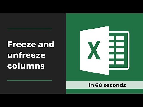 How To Freeze and Unfreeze Columns in Microsoft Excel
