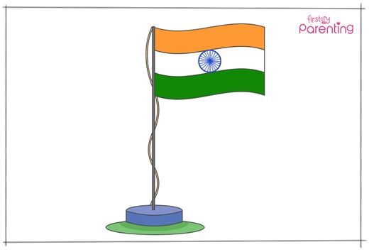 Step by Step Guide to Draw Indian Flag