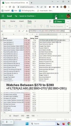 FILTER function multiple columns in Excel - Excel Tips and Tricks