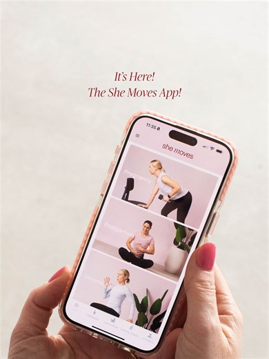It’s Here! The She Moves App! The next chapter is here. Introducing the She Moves app, built by mums, for mums, to move your body in ways that suit your season, your energy, your life. Calm your mind. Move with purpose. Simplify your routine. Achieve strength, confidence, and freedom, all in one seamless, expert-led app designed for pregnancy, postpartum, and beyond. Still us. Same faces. Same fire. Same heart. Just a whole new way to show up. You deserve movement that fits your life, wherever y