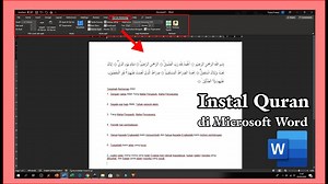 √ Download & Cara Instal Qur'an di Word | Sangu Ilmu