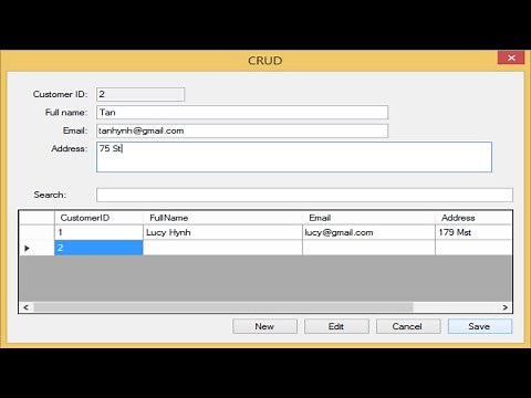 C# Tutorial - Insert Update Delete View and Search data in MySQL | FoxLearn