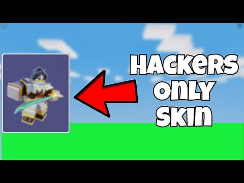 They Made a hacker only kit skin.. (Roblox BedWars)