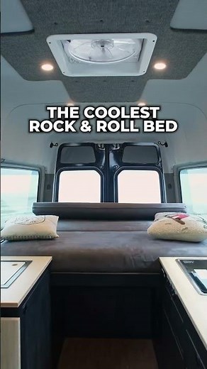 This transforming van bed will blow your mind! 🤯 Epic Mercedes Sprinter camper conversion ideas 💭