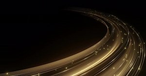 Abstract gold curve stripe luxury