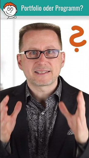 Programm oder Portfolio? – ultrakurz erklärt #shorts