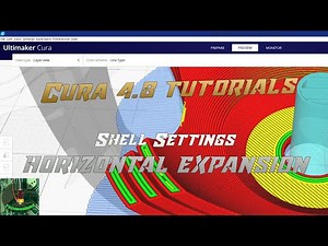 Cura 4.8 tutorials - Shell Settings - Horizontal Expansion