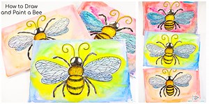 How to Draw a Bee | A Drawing and Painting Idea for Kids