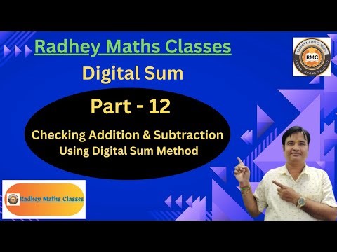 Checking Addition & Subtraction Using Digital Sum Method