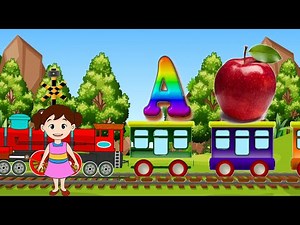 Learn Alphabets Train Song| 3D Animation Alphabet ABC Train song for children