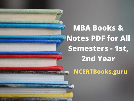 MBA Books & Notes PDF for All Semesters - 1st, 2nd Year