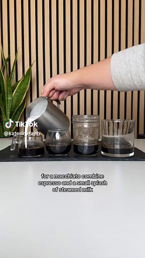 Macchiato vs Cortado vs Cappuccino vs Latte☕️ Which is your fav of the four?🤌🏽 Like and follow to learn how to become an at home barista (aka a barista homie) who makes coffee shop level coffee at home🫶🏽 Drop any coffee related questions below👇🏽 #baristahomie #coffeelikekat #athomecoffee #espresso #coffeeathome #macchiato #latte #cortado #cappuccino