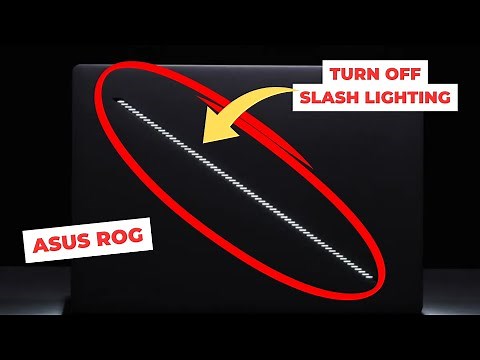Turn off Slash Lighting (Asus ROG G14 Zephyrus)