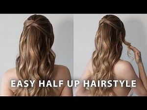 Easy Half Up Half Down Hairstyle | Wedding & Prom Hair Tutorial❤️