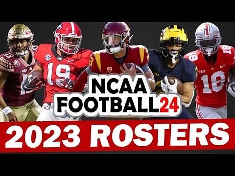 2023-2024 Rosters for NCAA Football - Power 5 Teams Complete (PS3, PC, X-BOX 360)