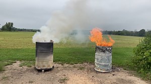Smokeless Burn Barrel Makes Your Backyard Fire Much Cleaner