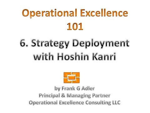 Operational Excellence 101 - 6. Strategy Deployment with Strategy Maps