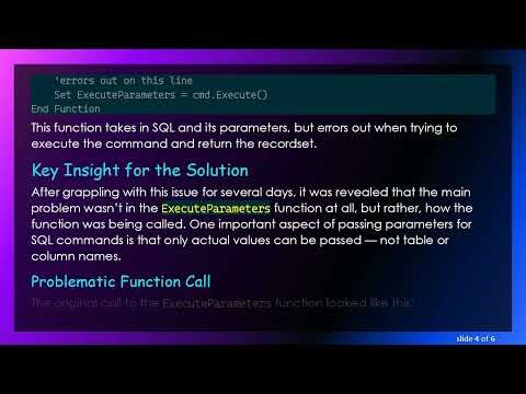 Resolving the Overflow 6 Error When Returning a Recordset in VBA