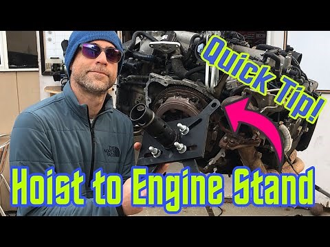 Quick TIPS to Move Engine from Hoist to Stand