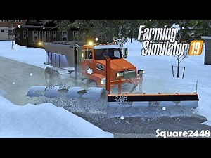 Lake Effect Snow Closes Town! | Public Works Plowing ROADS | Plow Trucks! | FS19