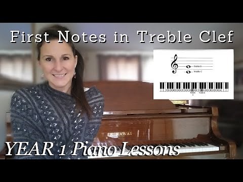 Learn to Read and Play Treble Clef G and Middle C - Beginner Piano Course Lesson 2