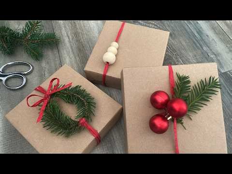 DIY Christmas Gift Wrapping Ideas | 3 Easy Gift Toppers