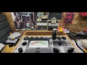 vintage precision apparatus tube tester with demonstration..