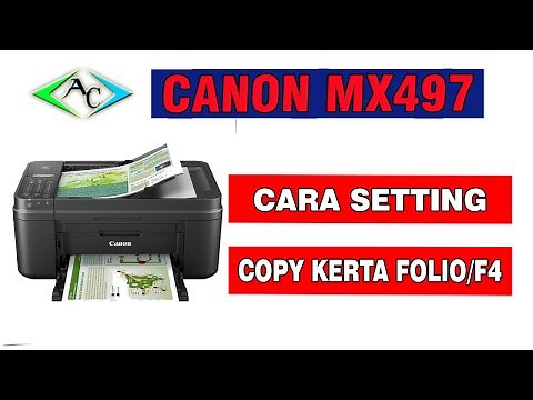 Cara Setting Printer Canon MX-497 Copy Kertas Folio