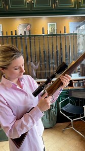 DORLÉAC rifle, narrow Mauser system, chambered in 6.5x55 SE (Swedish), fitted with a Swarovski Z3 3-10x42 scope on ultra-low mounts. Hidden suppressor thread ring. 😍💥 | Johanna Clermont