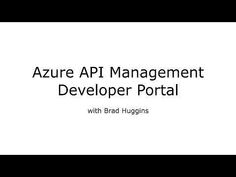 Azure API Management - Developer portal (walk-through 08)