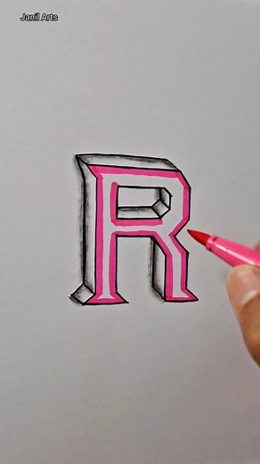 Desafio de Desenho: Letra R Linda