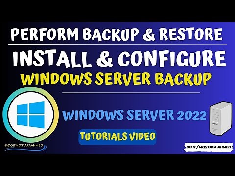 How to Install and Configure Windows Server Backup | Windows Server 2022 #doit_mostafa