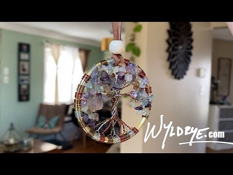 DIY Tutorial: Wire Wrapped Crystal Tree-of-life Suncatcher / Dreamcatcher by WYLDRYE