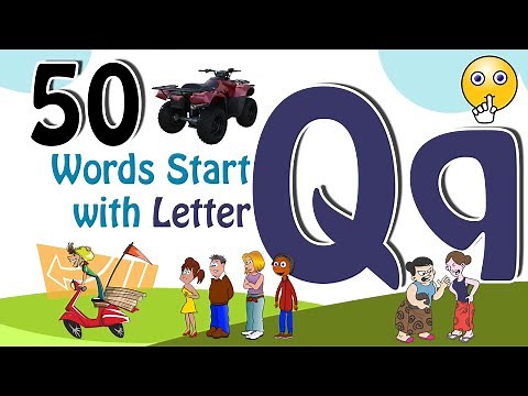 50 Words start with Q | Phonics letter Q | Letter Q Vocabulary | Kids Video | Kids Grade| Kids Grade