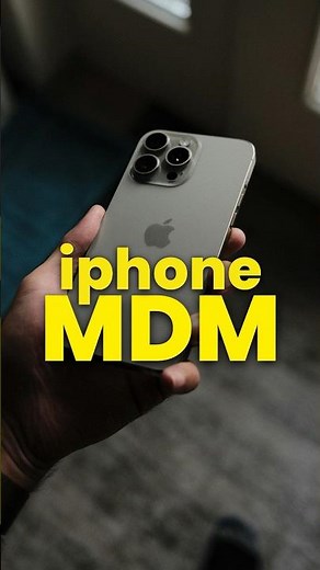 MDM iphone: Apple Mobile Device Management #apple #iphone #ios #appleecosystem