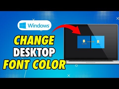 How to Change Desktop Icon Font Color