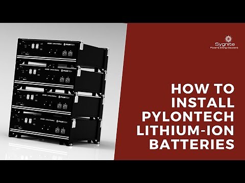 How to install Pylontech lithium-ion batteries