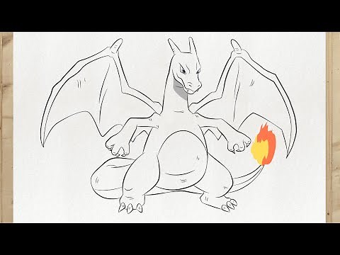 HOW TO DRAW POKEMON CHARIZARD EASY
