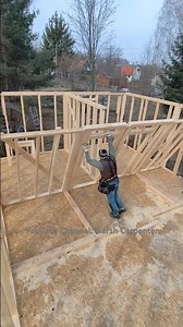 How We Installed Interior Wall Frames During The Construction of An Inexpensive House.