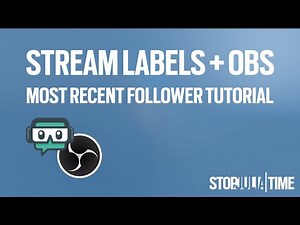 How to add new follower on your stream with stream labels and OBS