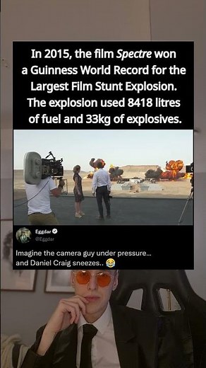In 2015, the film Spectre won a Guinness World Record for the Largest Film Stunt Explosion