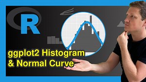 Overlay Normal Density Curve on Top of ggplot2 Histogram in R (Example)