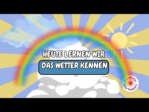 „Wetter für Kinder, Sonne, Regen, Schnee und mehr einfach erklärt ☀️🌧️🌈“
