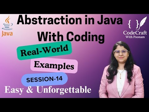 Abstraction in Java Explained | Java For Beginner's (2025) | CodeCraft with Poonam