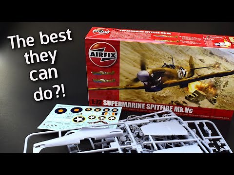 Brand New Airfix Spitfire Vc 1/72 Scale Plastic Model Kit - Unboxing Review