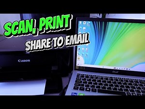 How To Scan with Canon Printer To Computer Print, Save PDF and Share To Email