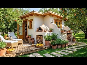 48 Dreamy Outdoor Kitchens Surrounded By Fruit Trees, Stone Paths & Natural Light